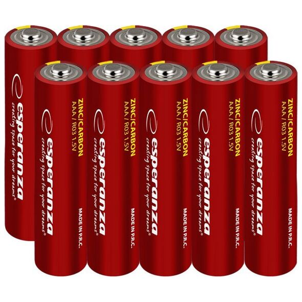 Esperanza EZB205 Esperanza baterie zn-c aaa 10szt blister