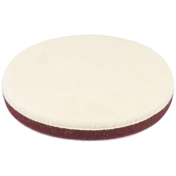 AMiO Pad polerski wełniany futro polerskie hard twardy na rzep 125 mm amio-03706