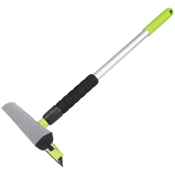 AMiO Myjka do szyb okien luster + ściągaczka do wody teleskopowa aluminiowa 55/80 cm amio-03856