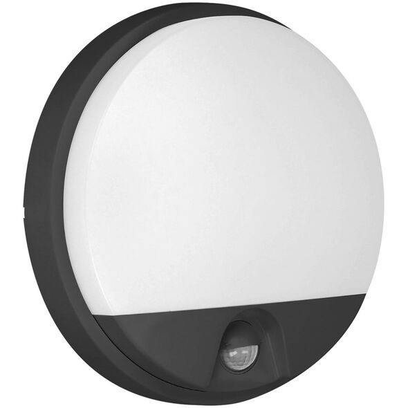 Lampa sufitowa Orno Plafoniera LED AGAT 10W 4000K z czujnikiem ruchu czarny OR-OP-6111BLPMR4