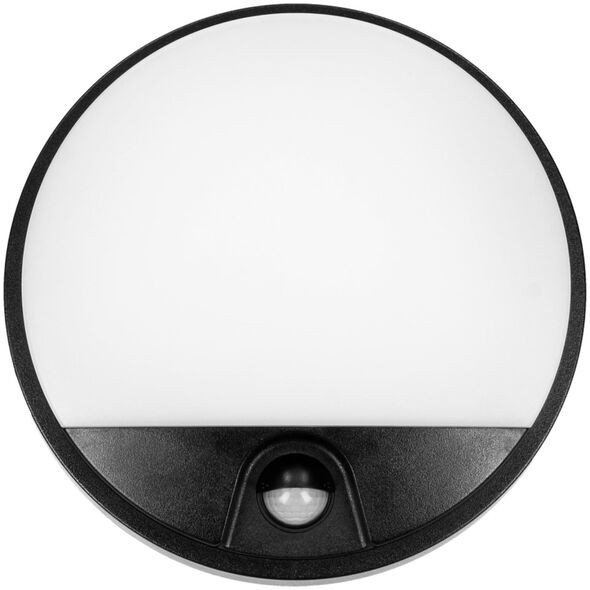 Lampa sufitowa Orno Plafoniera LED AGAT 10W 4000K z czujnikiem ruchu czarny OR-OP-6111BLPMR4