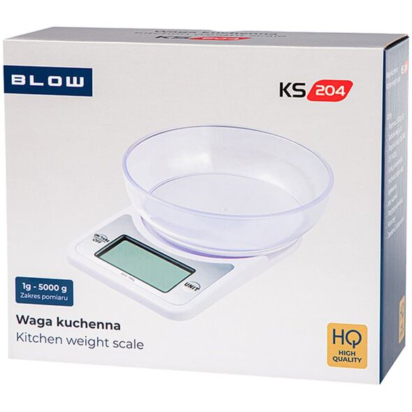 Waga kuchenna Blow 44-089# Waga kuchenna ks204 z miską 5kg