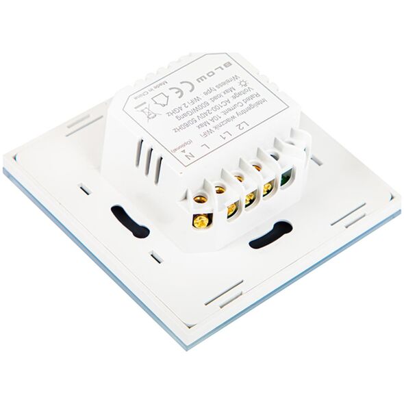 Blow 72-088# Inteligentny włącznik światła dwukanałowy szklany wifi tuya