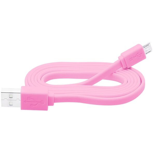 Kabel USB Blow USB-A - micro-B 1 m Różowy