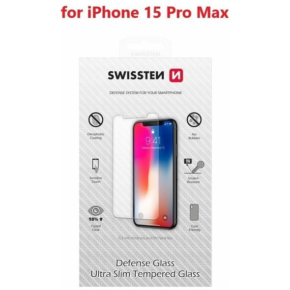 Swissten Tempered Glass για iPhone 15 Pro Max� Re 2.5D 13761196 8595217483408