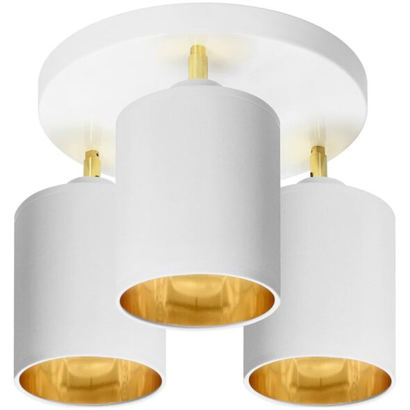 Lampa sufitowa Orno BATI oprawa ścienno-sufitowa, moc max. 3x60W, E27, biała