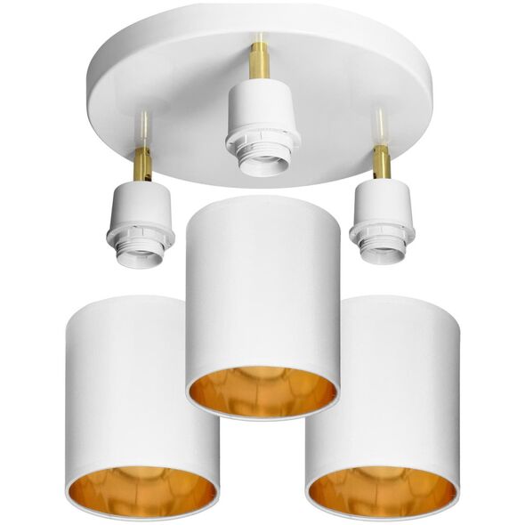 Lampa sufitowa Orno BATI oprawa ścienno-sufitowa, moc max. 3x60W, E27, biała