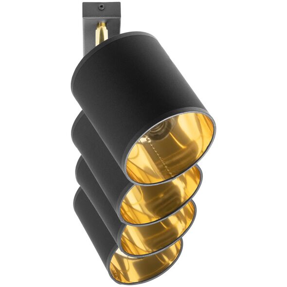 Lampa sufitowa Orno BATI oprawa ścienno-sufitowa, moc max. 4x60W, E27, czarna