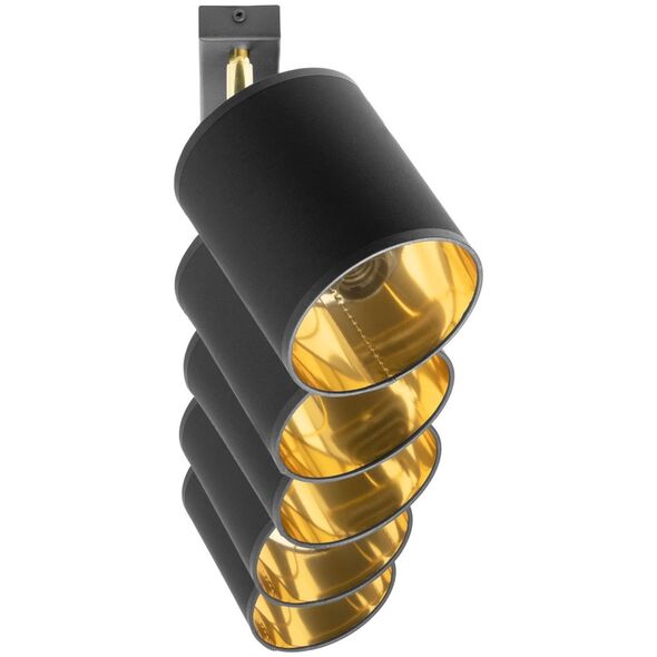 Lampa sufitowa Orno BATI oprawa ścienno-sufitowa, moc max. 5x60W, E27, czarna