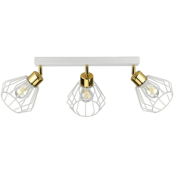 Lampa sufitowa Orno WAYA oprawa ścienno-sufitowa, moc max. 3x60W, E27, biała, listwa