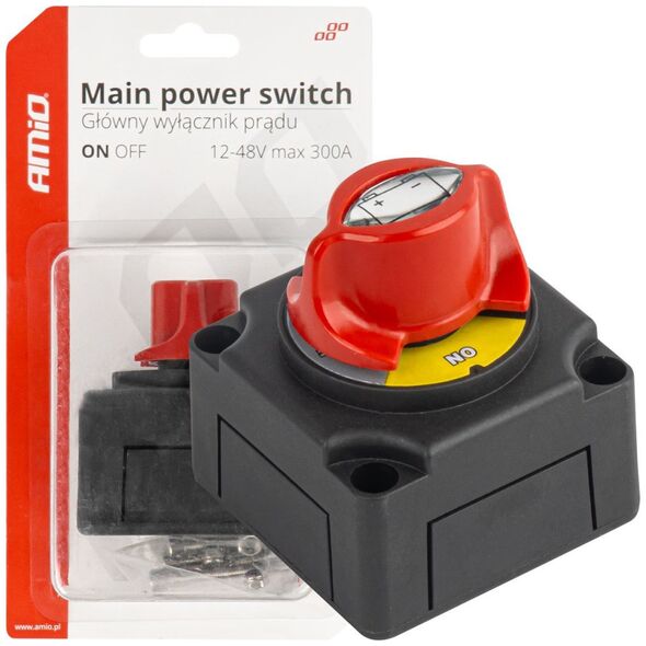 AMiO Wyłącznik odłącznik prądu hebel akumulatora 12v - 48v max 300a amio-03838