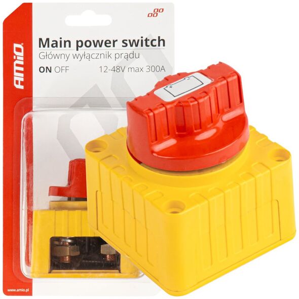 AMiO Wyłącznik odłącznik prądu hebel akumulatora 12v - 48v max 300a amio-03839