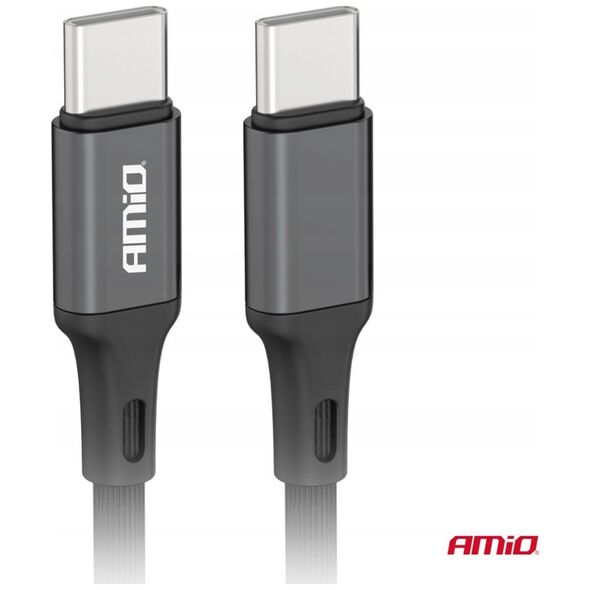 Kabel USB AMiO Kabel do ładowania usb-c - usb-c 60w 100cm fulllink amio-03902