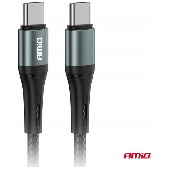 Kabel USB AMiO Kabel do ładowania usb-c - usb-c 60w 100cm fulllink amio-03914