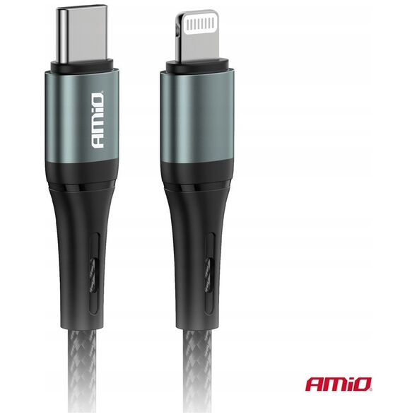 Kabel USB AMiO Kabel do ładowania usb-c - iphone lightning 20w 100cm amio-03916