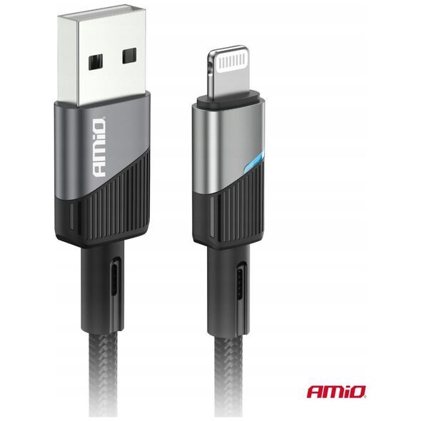 Kabel USB AMiO Kabel do ładowania usb-a - lightning iphone 3a 100cm fulllink amio-03925