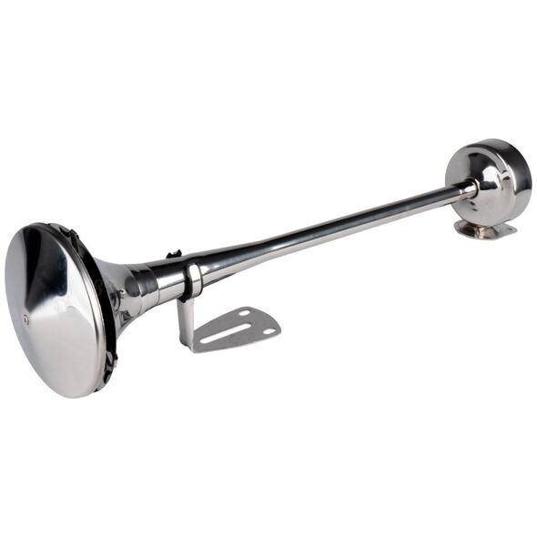 AMiO Klakson fanfara sygnał dźwiękowy chrom 520 mm 12v 24v hightone amio-04077