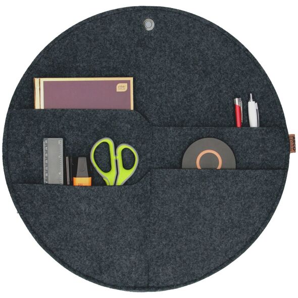 Bertoni BERTONI EE Organizer na ścianę kółko z kieszeniami antracyt XL