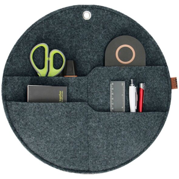 Bertoni BERTONI EE Organizer na ścianę kółko z kieszeniami antracyt XL