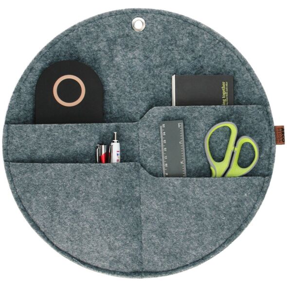 Bertoni BERTONI EE Organizer na ścianę kółko z kieszeniami szary XL