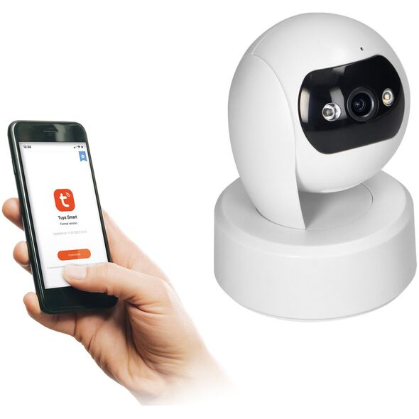 Kamera IP Orno Kamera wewnętrzna obrotowa, 4MP, Wi-Fi, pamięć, two-way talk