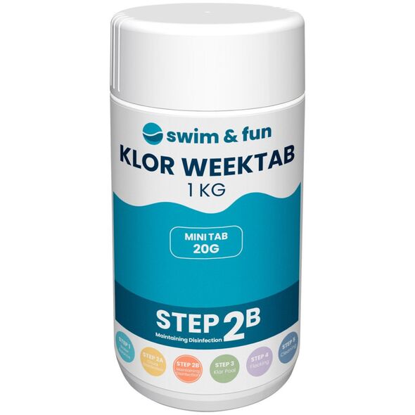 Swim & Fun Klor Week Tab 20gr 1 kg 13798309 5704841017290