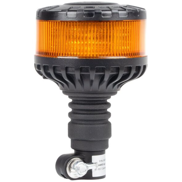 AMiO Lampa ostrzegawcza błyskowa kogut led w28p 12v 24v amio-04104