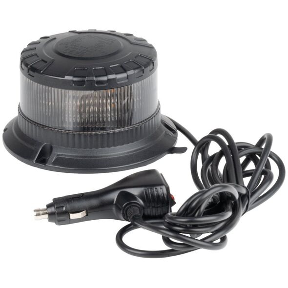 AMiO Lampa ostrzegawcza błyskowa kogut led w28m 12v 24v amio-04108