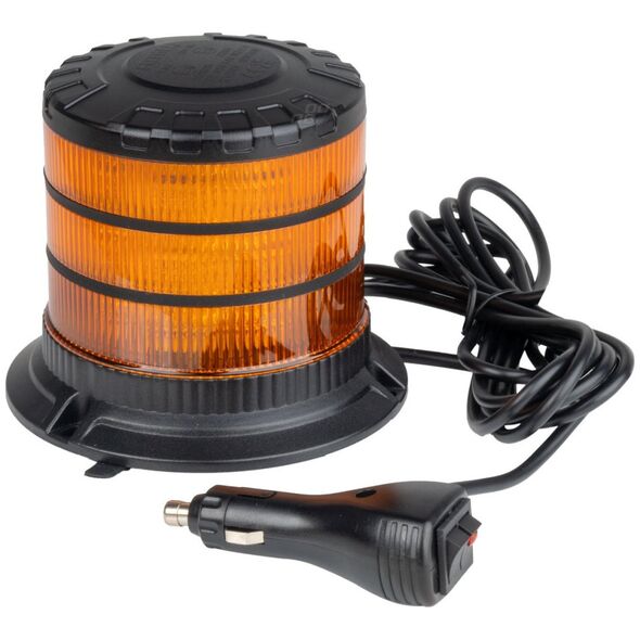 AMiO Lampa ostrzegawcza błyskowa kogut led w30m 12v 24v amio-04111