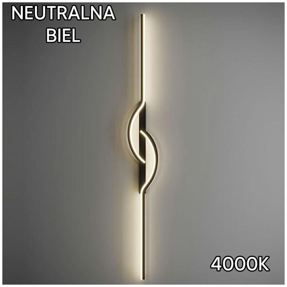 Kinkiet ATL ZD143A Lampa scienna kinkiet 60cm led     naturalny biały