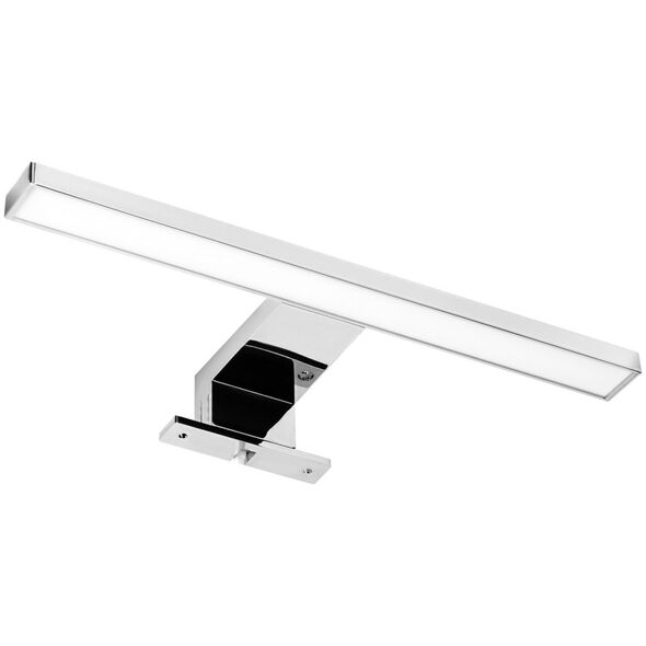 Kinkiet Orno NORTES LED 5W, lampa nad lustro, 320lm, 4000K, dł. 30 cm, plastik, srebrna