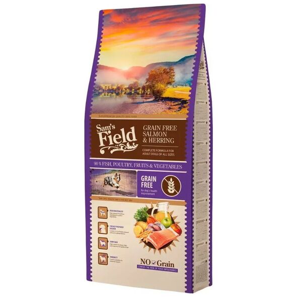 Sam`s Field Sams Field Grain Χωρίς Σολομό & Ρέγγα 13 κιλά 13897469 8595602512812
