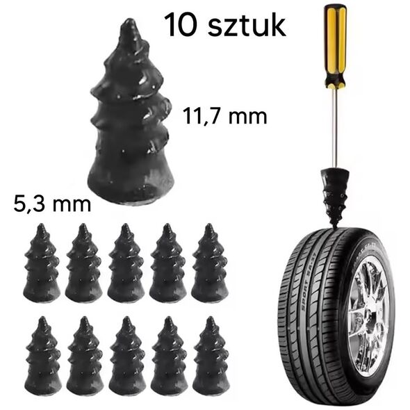 ATL DA148 Zestaw naprawczy do opon x10        rozmiar s - 5,3mm x 11,7mm