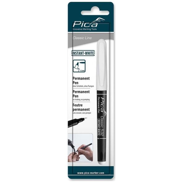 Pica-Marker Pica Μόνιμος δείκτης INSTANT λευκό, κουκκίδα, 1-2 mm Λιανική 13934766 4260056156755