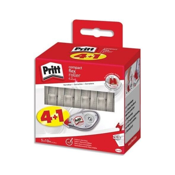 Pritt Pritt Korrektur Roller Compact Flex Roller 4.2 EcoPack 4+1 λιανικής 13937778 4057278004793