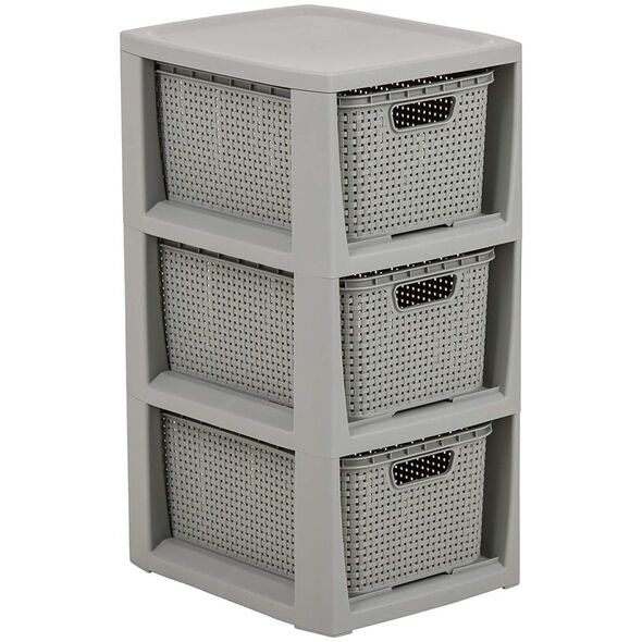 Epson REGAŁ RATTANOWY 3 X 7L - 1725 SZARY