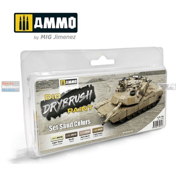 Vallejo Ammo: Drybrush Paint - Set Sand Colors 13958976 8432074073048