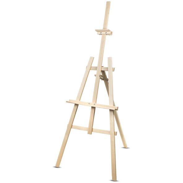 vidaXL WOODOK sztaluga do malowania 150 cm, stabilne drewno bukowe, naturalne drewno eko, dla dorosłych i dzieci, profesjonalnych artys