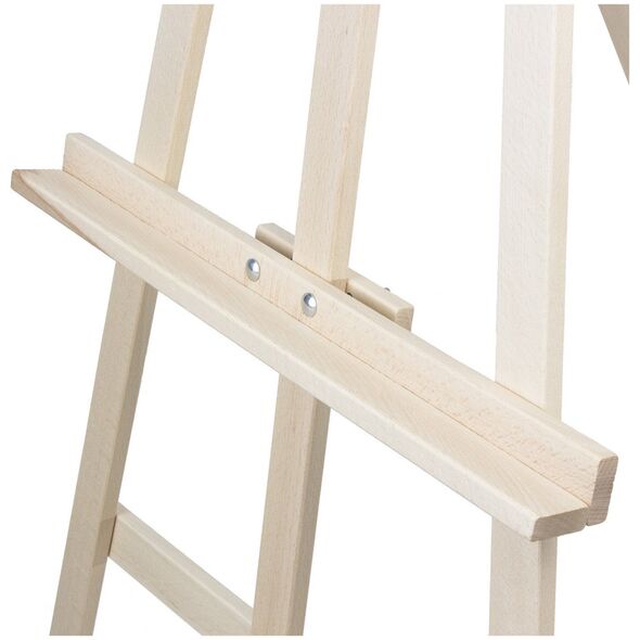 vidaXL WOODOK sztaluga do malowania 150 cm, stabilne drewno bukowe, naturalne drewno eko, dla dorosłych i dzieci, profesjonalnych artys