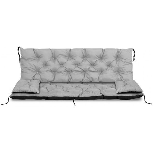 AIO FACTORY ZESTAW OGRODOWY 100x60x50CM + 2 PODUSZKI 42X42 CM JASNOSZARY
