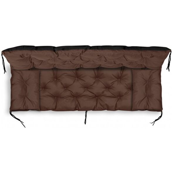 AIO FACTORY ZESTAW OGRODOWY 120x60x50CM + 2 PODUSZKI 42X42 CM BRĄZOWY