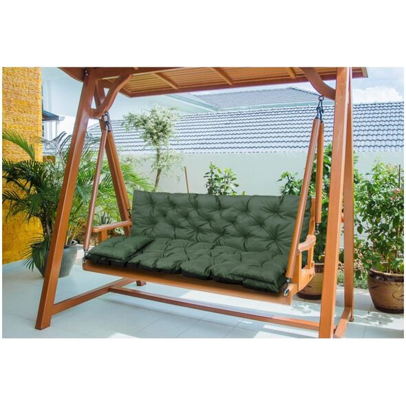 AIO FACTORY ZESTAW OGRODOWY 150x60x50CM + 2 PODUSZKI 42X42 CM ZIELONY