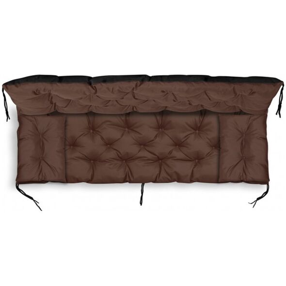 AIO FACTORY ZESTAW OGRODOWY 100x60x50CM + 2 PODUSZKI 42X42 CM BRĄZOWY