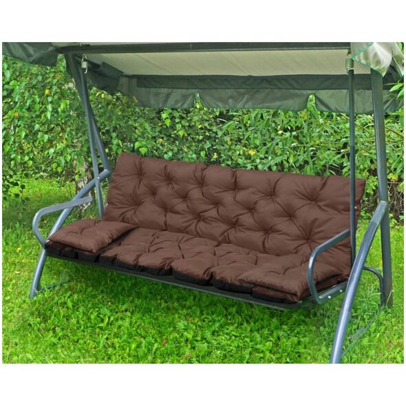 AIO FACTORY ZESTAW OGRODOWY 100x60x50CM + 2 PODUSZKI 42X42 CM BRĄZOWY