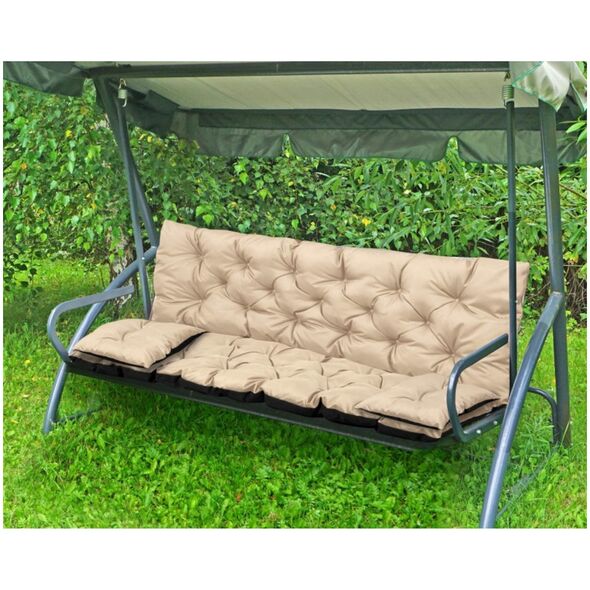 AIO FACTORY ZESTAW OGRODOWY 180x60x50CM + 2 PODUSZKI 42X42 CM BEŻOWY