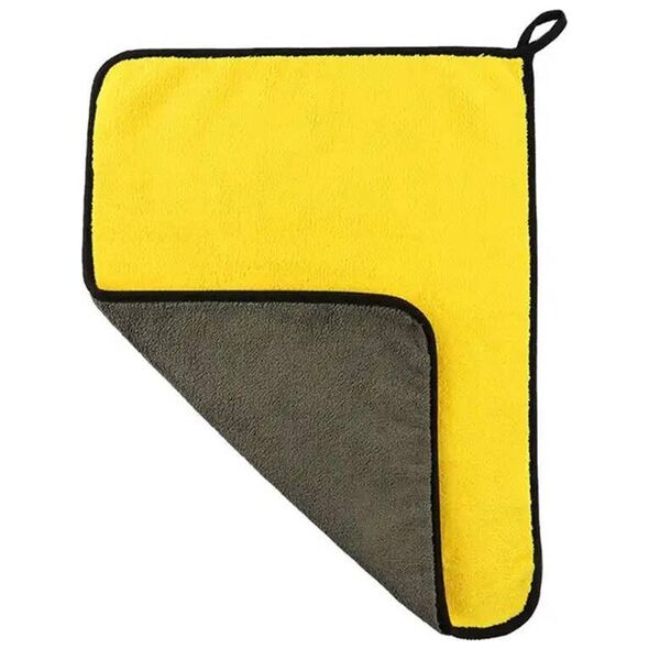 Aptel Szybkoschnący RĘCZNIK z Mikrofibry Szmatka 90x60cm żółto-szary BQ72