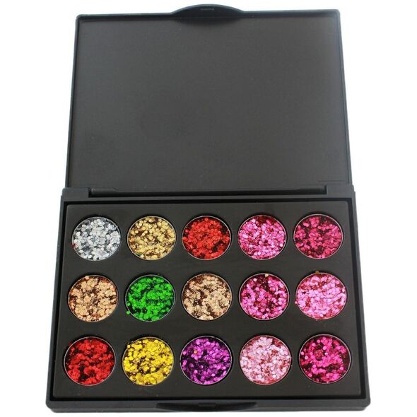 ATL AG861 Paleta cieni 15 kol. brokat