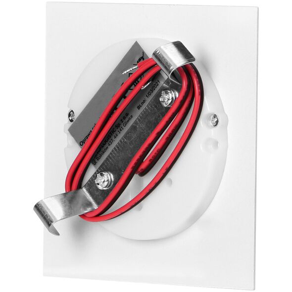 Oprawa schodowa Orno DRACO LED NEW 1,5W, oprawa schodowa podtynkowa, 12VDC, 30lm, 3000K, biała, innowacyjny sposób montażu