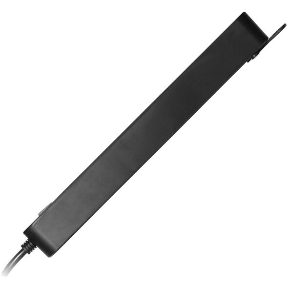 Orno Przedłużacz 6-krotny 2P+Z(Schuko), z wyłącznikiem, 3m H05VV-F 3x1,0mm2, Imax=10A, płaska wtyczka, czarny