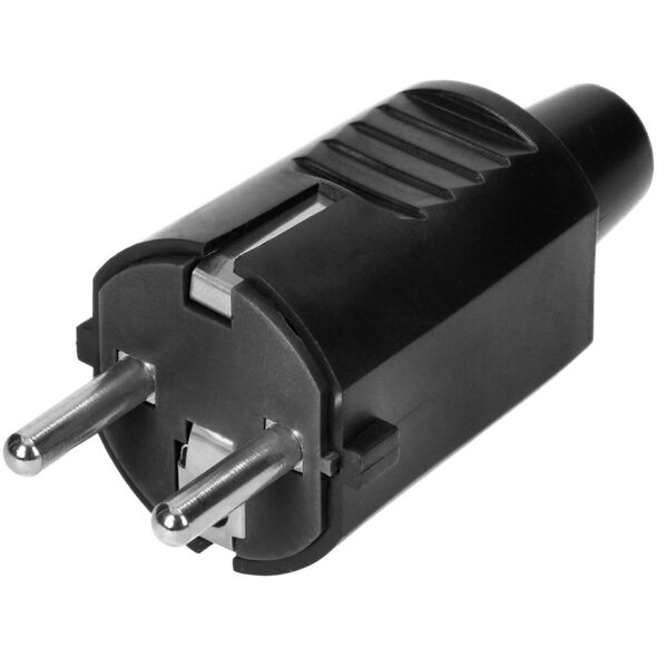 Orno Wtyczka  warsztatowa 2P+Z Uni-Schuko, czarna, 24 szt.